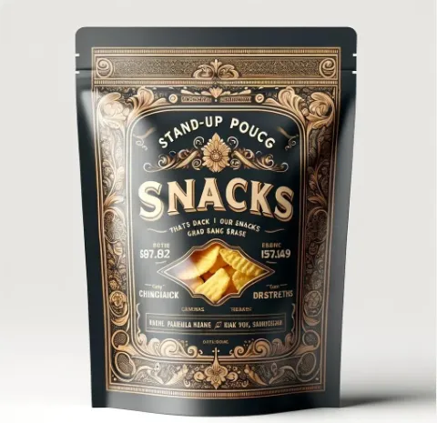 Resealable Stand Up Pouch Food Packaging Candy Biscuit Nut Aluminum Foil Bag Plastic Packaging Zip Heat Seal Bag